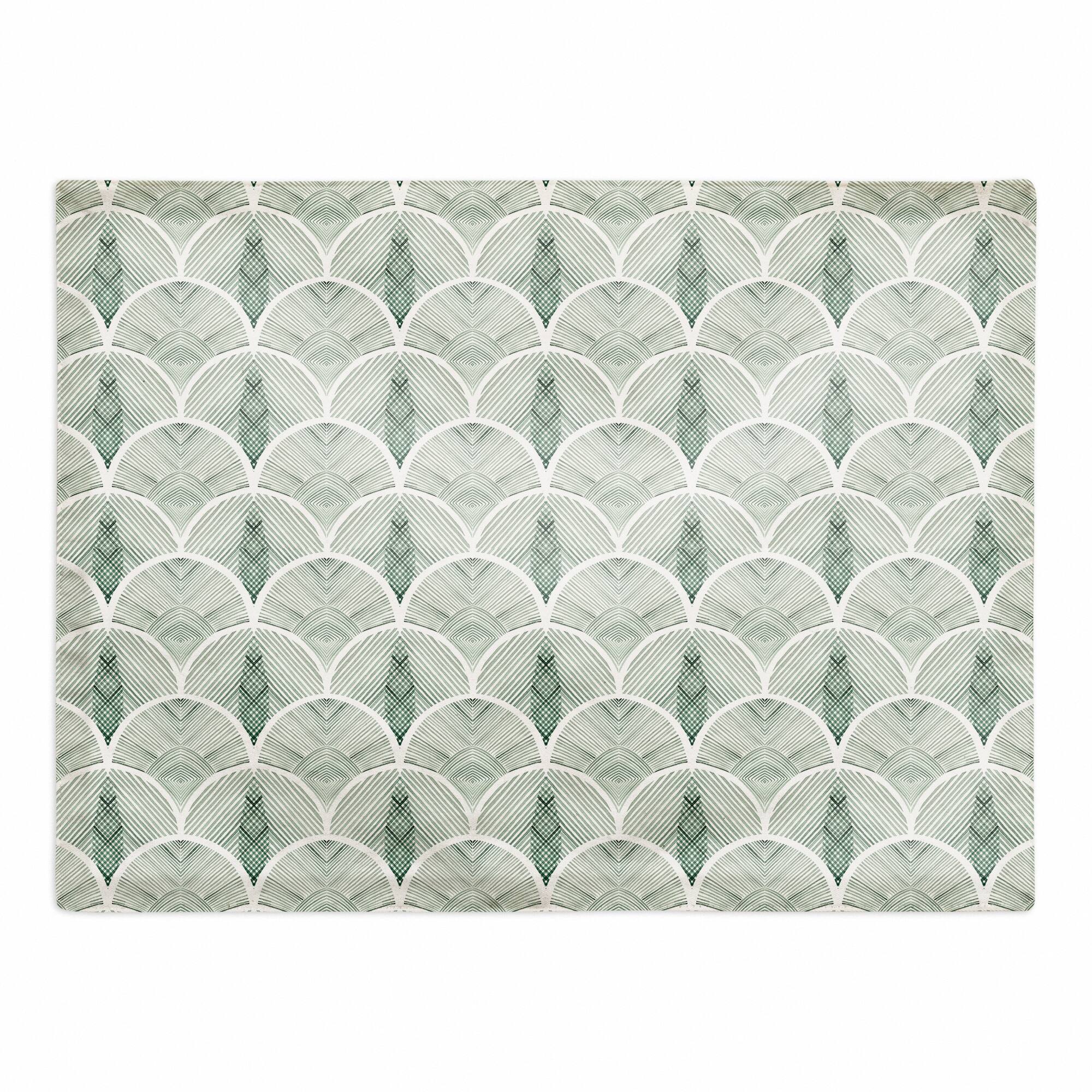 18" Abstract Leaves Poly Twill Placemat